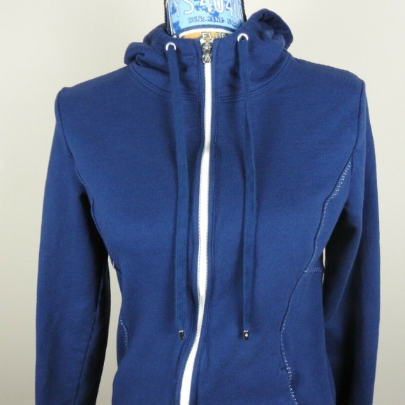 Nautica Other - Womens Nautica blue and white zipped hoodie